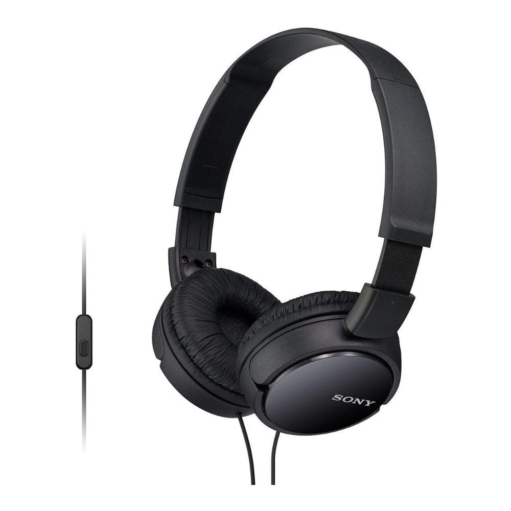 sony on-ear wired headphones black sony mdr-zx110ap on-ear wired headphones #color_black