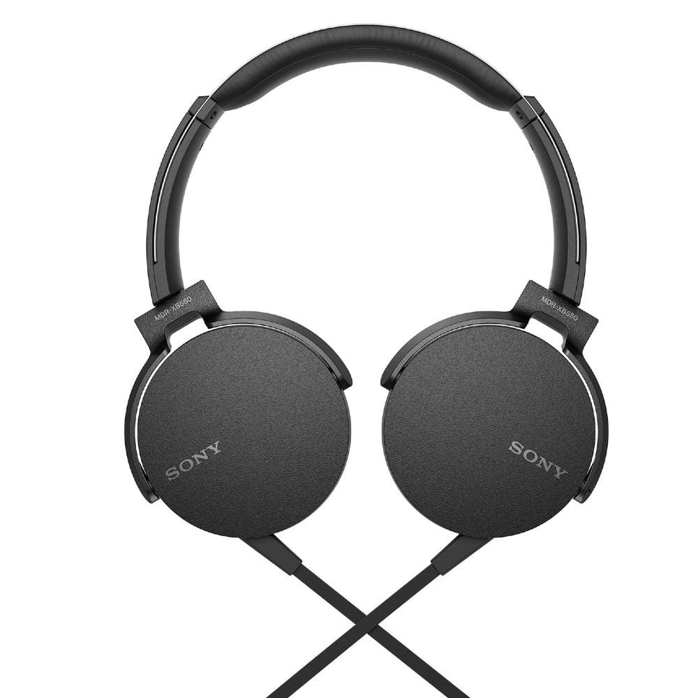 sony on-ear wired headphones sony mdr-xb550ap extra bass on-ear wired headphones