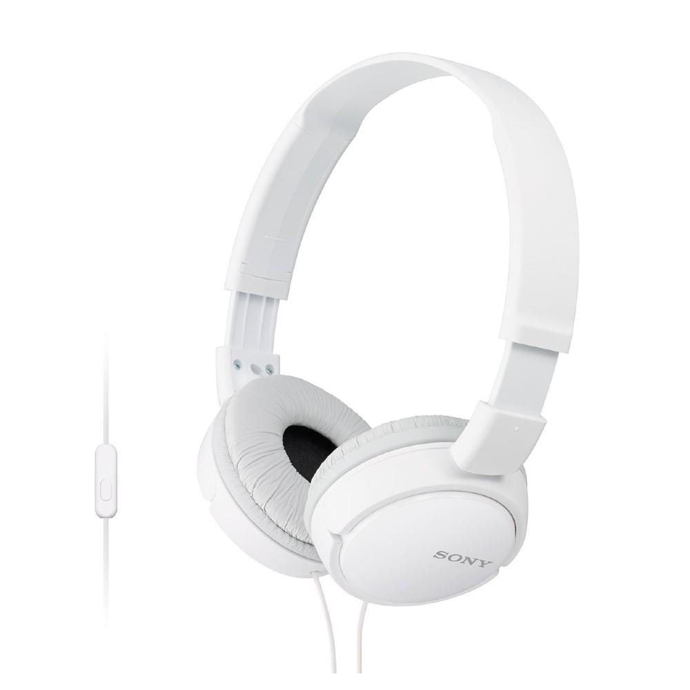 sony on-ear wired headphones white sony mdr-zx110ap on-ear wired headphones