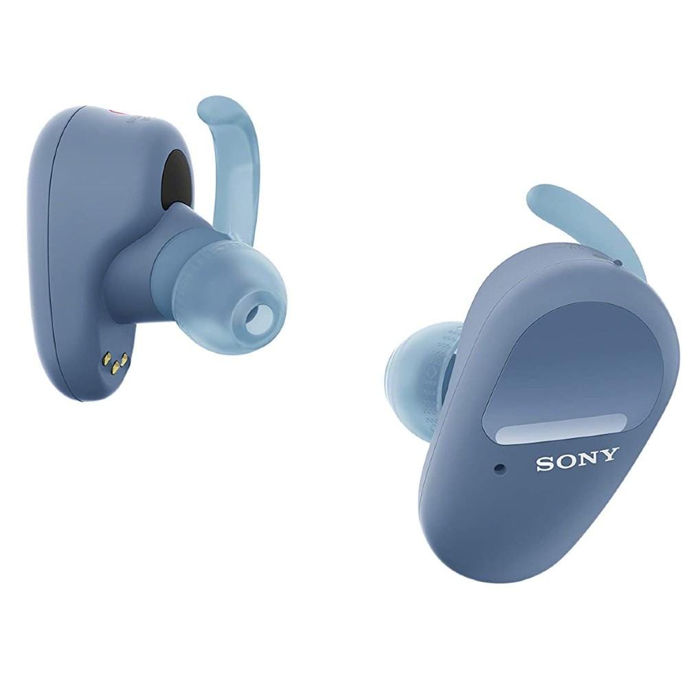 sony over-ear wireless headphones sony wf-sp800n sports noise cancellation extra bass bluetooth truly wireless in-ear earbuds #color_blue