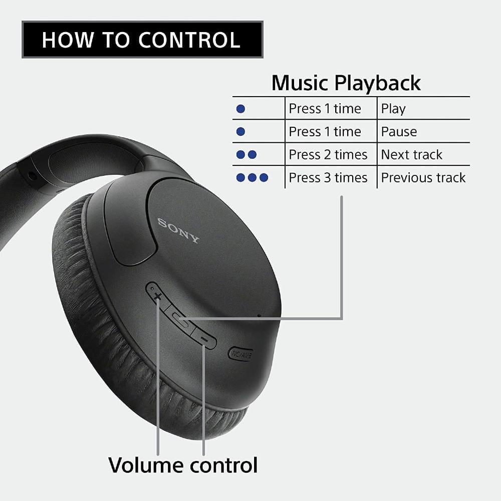 sony over-ear wireless headphones sony wh-ch710n noise cancelling bluetooth over-ear wireless headphone