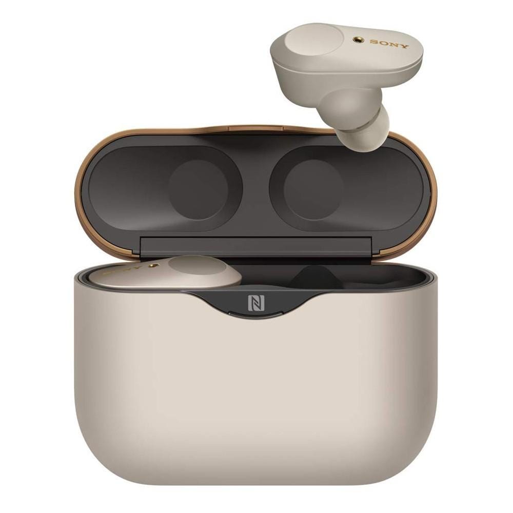 sony true wireless in-ear headphones sony wf-1000xm3 truly wireless noise cancelling bluetooth earbuds #color_silver