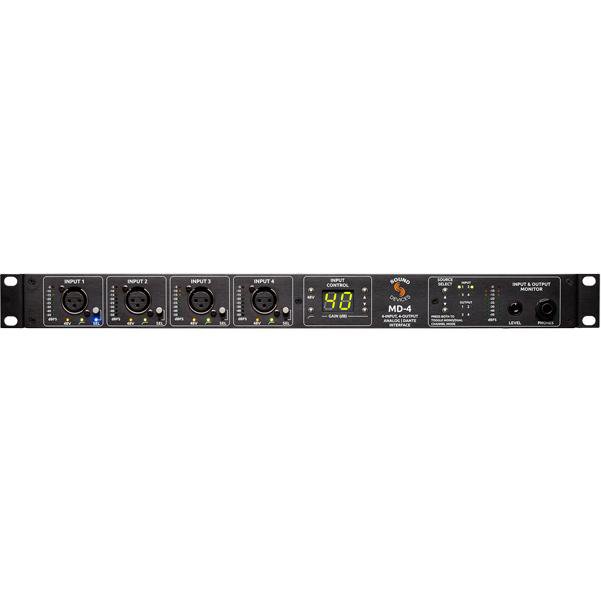 sound devices audio interfaces sound devices md-4 4-input 4-output analog to dante audio interface