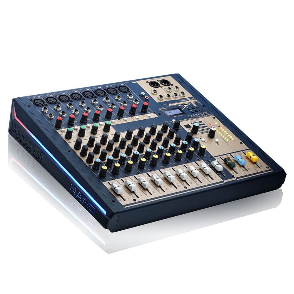 soundcraft analog mixers soundcraft nano m12bt 12-channel compact analog mixer with bluetooth