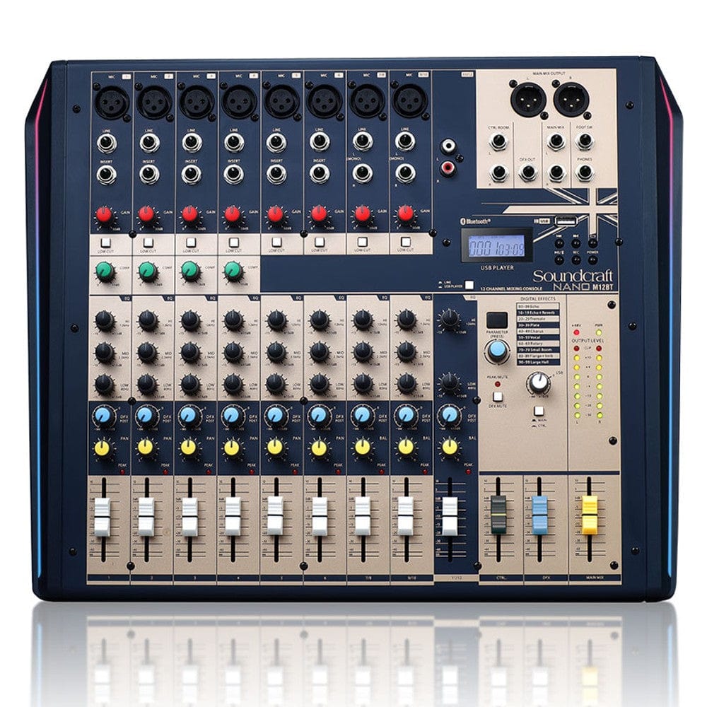 soundcraft analog mixers soundcraft nano m12bt 12-channel compact analog mixer with bluetooth