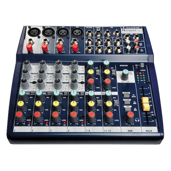 soundcraft pa systems soundcraft notepad 124 mixer