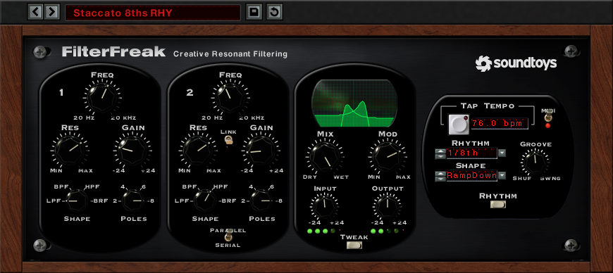 Soundtoys Virtual Processors SoundToys FilterFreak 5 Effect Plug-In