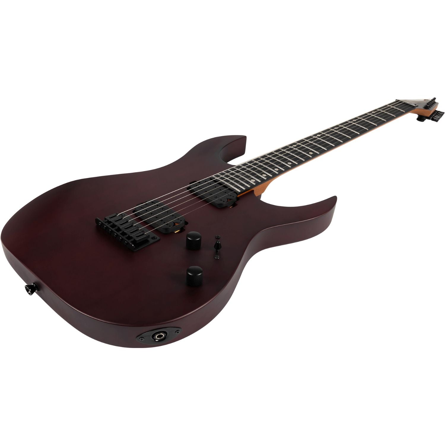 Spire Electric Guitars Spira S-400 Sleek High-Performance Double Cutaway 6 String Electric Guitar #color_wine-red-satin