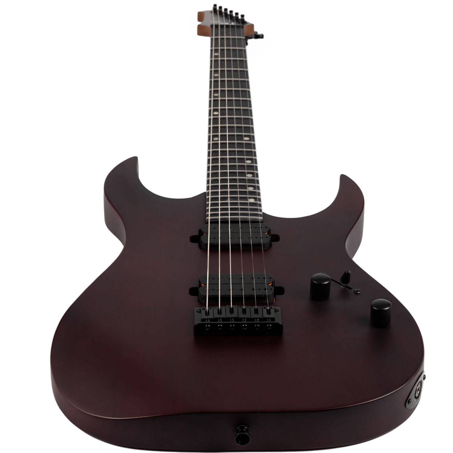 Spire Electric Guitars Spira S-400 Sleek High-Performance Double Cutaway 6 String Electric Guitar #color_wine-red-satin