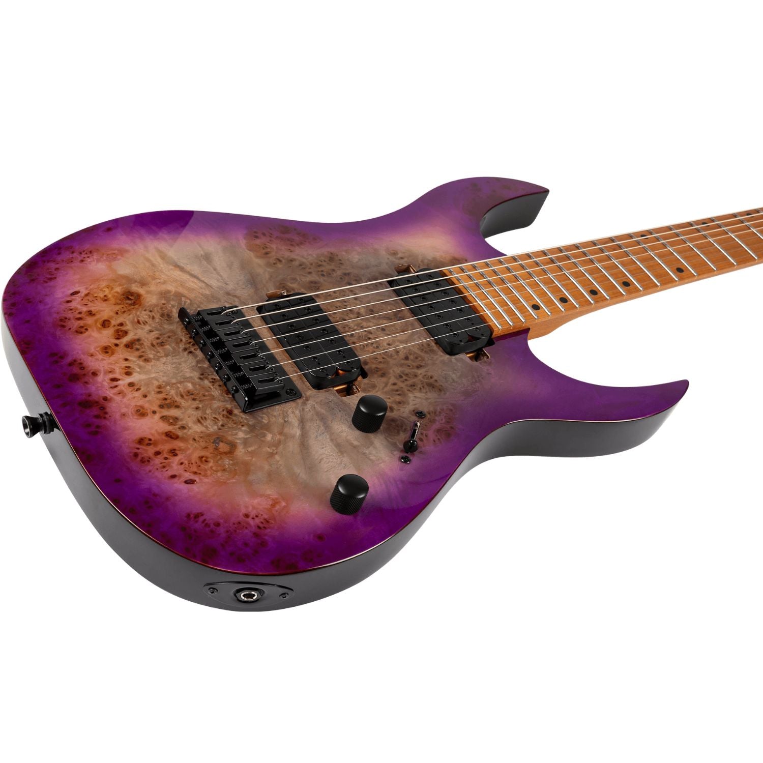 Spire Electric Guitars Trans Purple Gloss Spira S-457 High Performance 7 String Electric Guitar