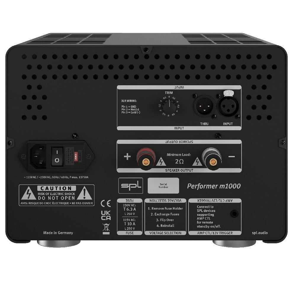 spl power amplifiers spl performer m1000 powerhouse mono block amplifier