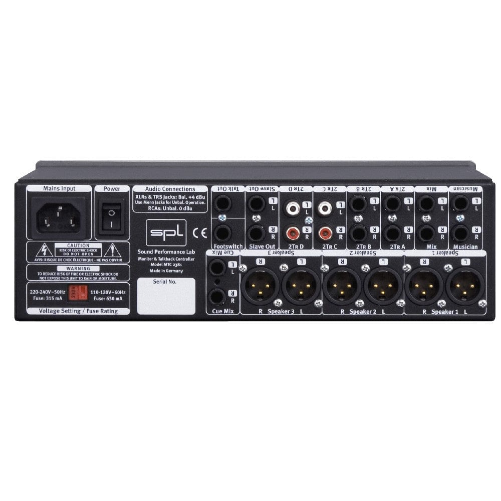 spl studio monitor controllers spl mtc monitor & talkback controller