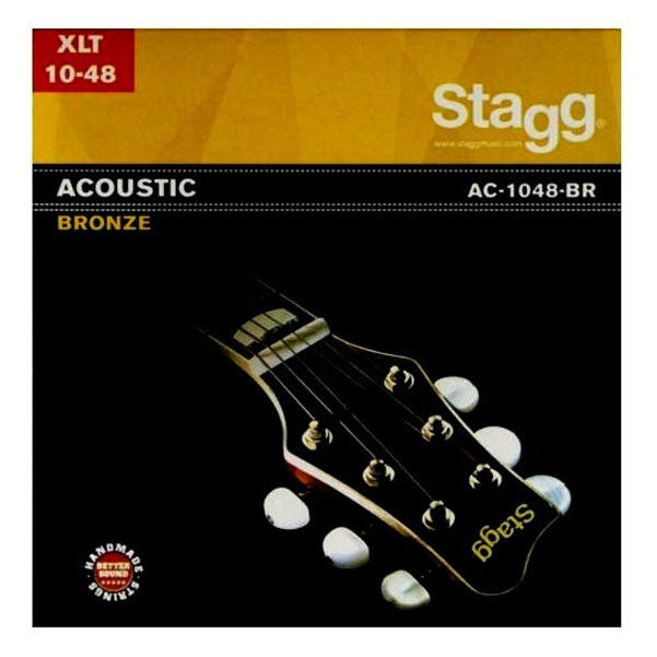 stagg acoustic guitar strings stagg ac-1048-br bronze extra-light acoustic guitar string set