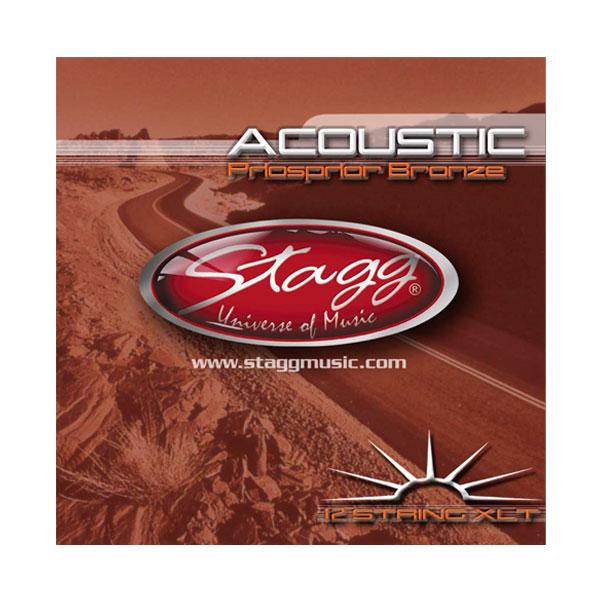 stagg acoustic guitar strings stagg phosper bronze extra light acoustic guitar strings for 12 string guitars