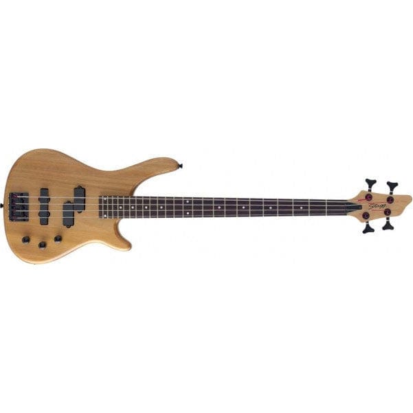 stagg bass guitars natural stagg bc300 fusion electric bass guitar #color_natural