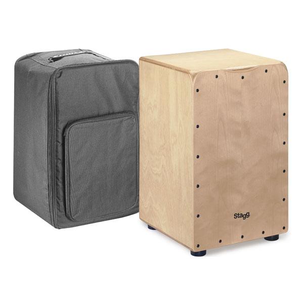 stagg cajons natural stagg standard sized birch cajon