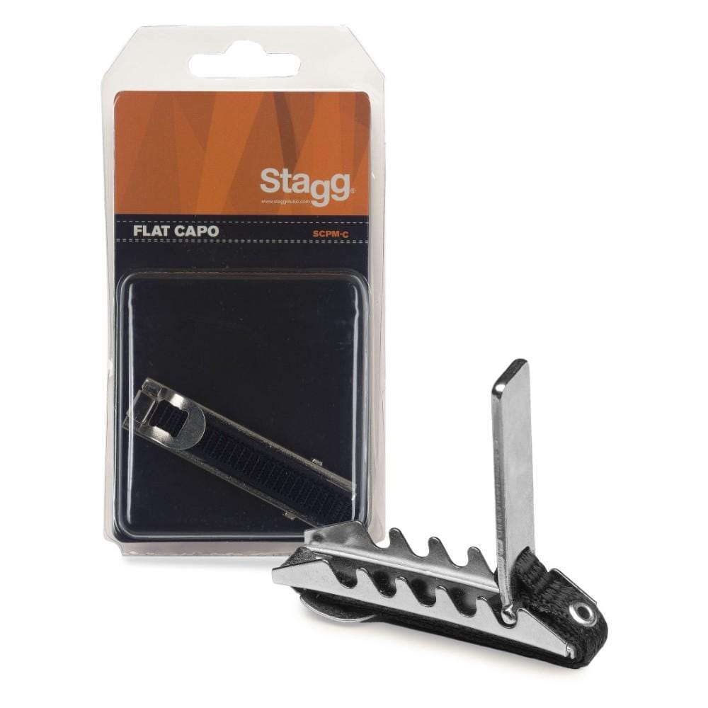 stagg capos stagg scpm-c curved metal guitar capo