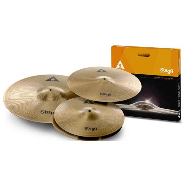 stagg cymbal packs stagg axk set copper-steel alloy innovation cymbal set