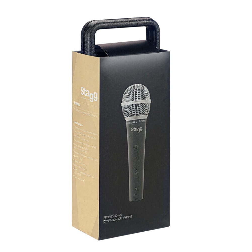 stagg dynamic microphones stagg sdm50 professional cardioid dynamic microphone