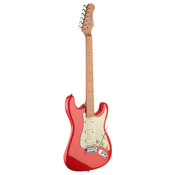 stagg electric guitars stagg s series vintage style electric guitar - red