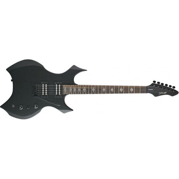 stagg electric guitars stagg x400-gbk electric guitar - gothic black