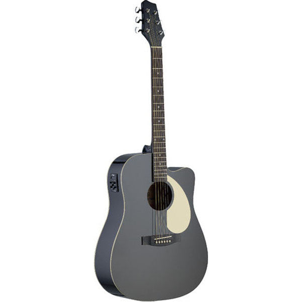 stagg electro acoustic guitars stagg sa30dcebk electro-acoustic guitar
