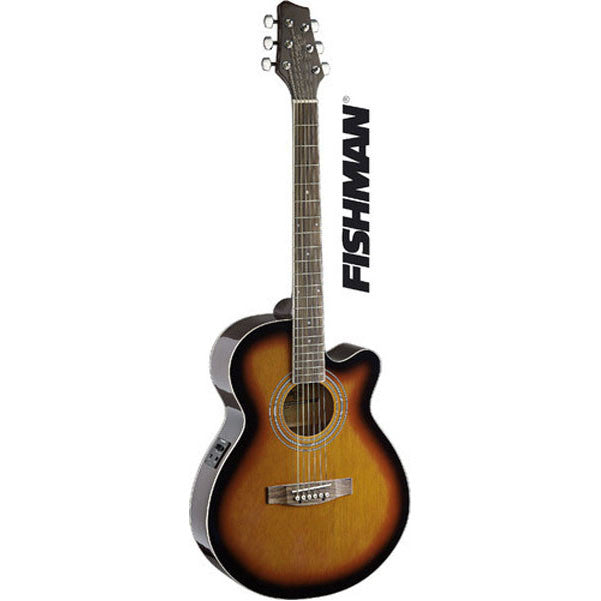 stagg electro acoustic guitars stagg sa40mjcfinbs acoustic guitar