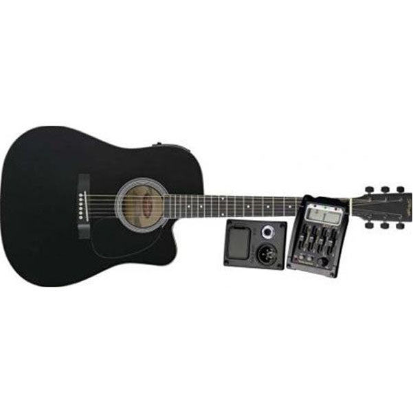 stagg electro acoustic guitars stagg sw203cetubk acoustic guitar