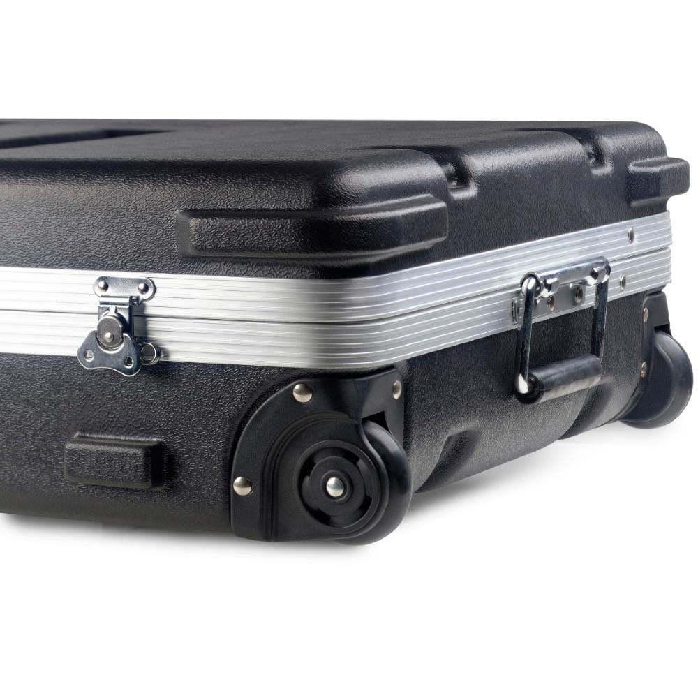 stagg keyboard cases stagg absktc148 standard keyboard case with wheels