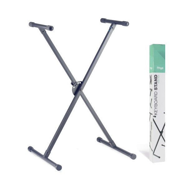stagg keyboard stands stagg kxs-a35 bk x-style adjustable keyboard stand (black)
