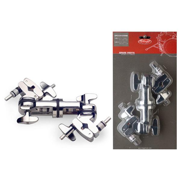 stagg parts and hardware stagg drum set extension clamp with 3 axes
