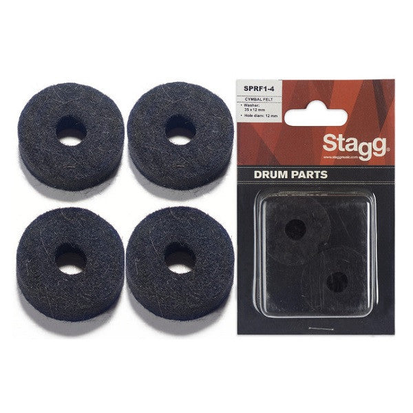 stagg parts and hardware stagg sprf1-4 cymbal felt washers (set of 4)