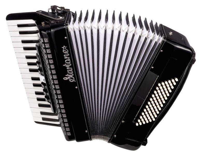 startone accordions startone piano accordion 72 black