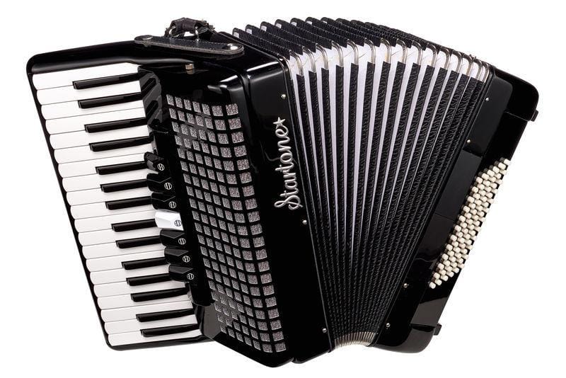startone accordions startone piano accordion 72 black