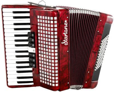 startone accordions startone piano accordion 72 red