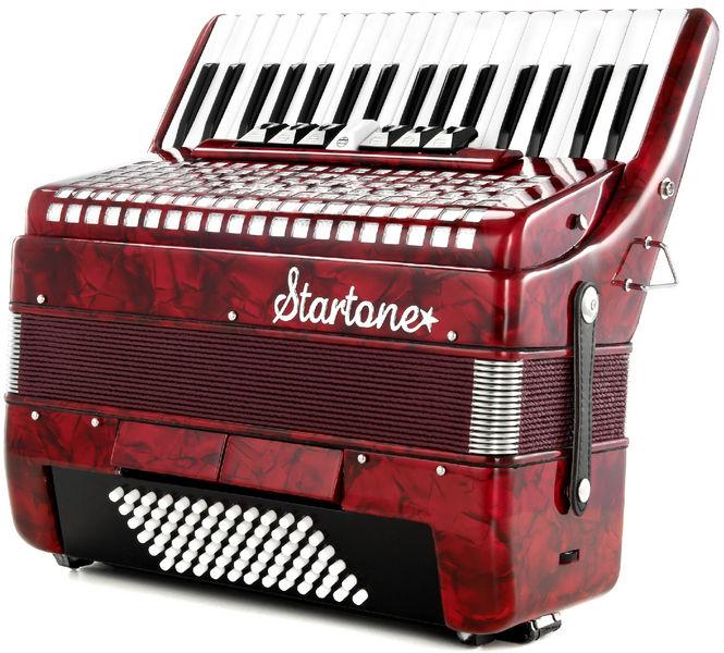 startone accordions startone piano accordion 72 red