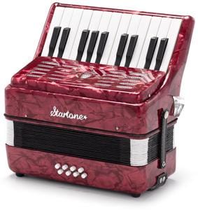startone accordions startone puck kids accordion red