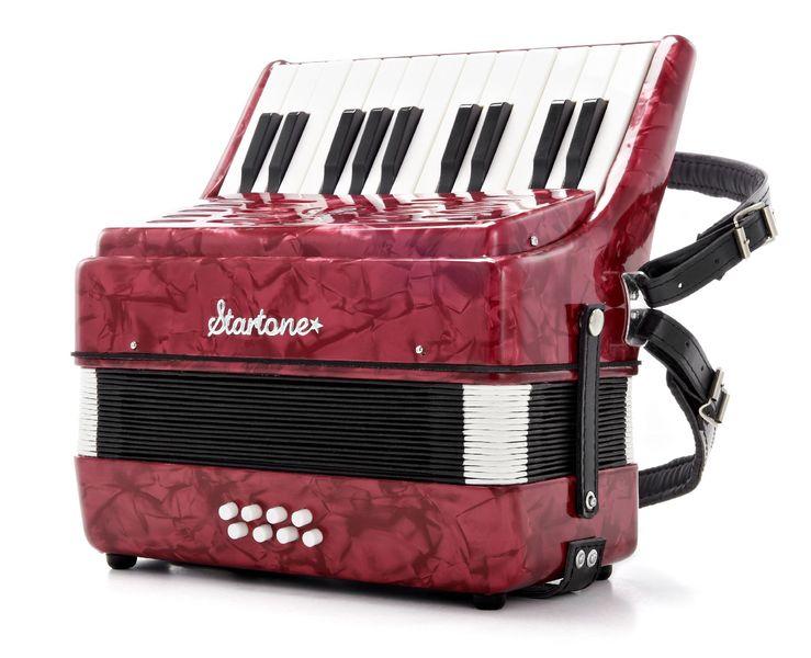 startone accordions startone puck kids accordion red
