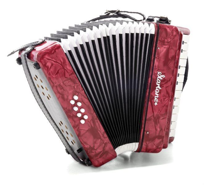startone accordions startone puck kids accordion red