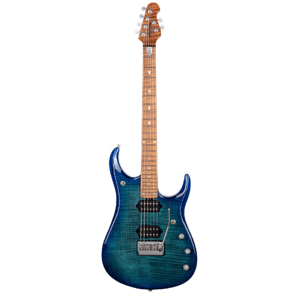 Sterling by Music Man Electric Guitars Cerulean Paradise Flame Ernieball by Music Man JP15 6 String Electric Guitar