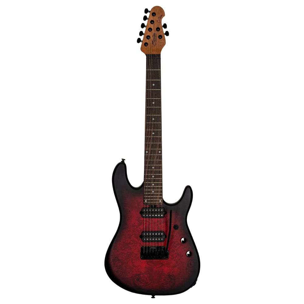 sterling by music man electric guitars dark scarlet burst satin sterling by music man richardson7 cutlass signature 7-strings electric guitar with gigbag #color_dark-scarlet-burst-satin
