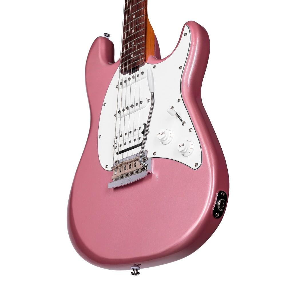sterling by music man electric guitars rose gold sterling by music man ct50 cutlass hss electric guitar