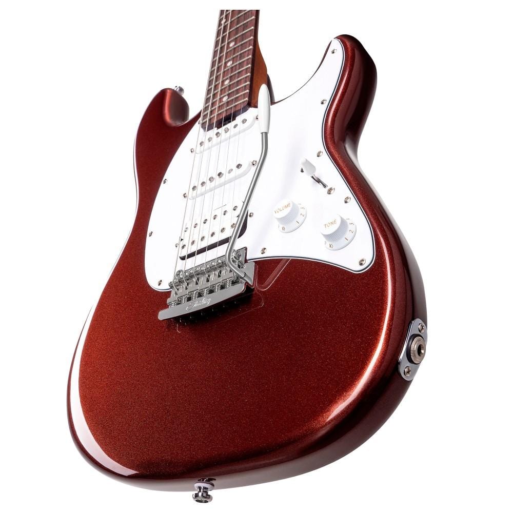sterling by music man electric guitars rose gold sterling by music man ct50 cutlass hss electric guitar