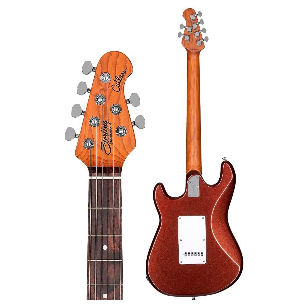 sterling by music man electric guitars rose gold sterling by music man ct50 cutlass hss electric guitar