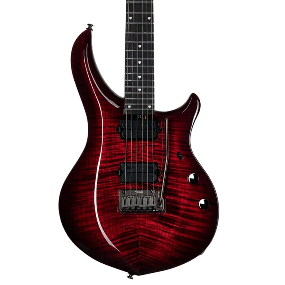 sterling by music man electric guitars sterling by music man maj200xfm majesty x dimarzio electric guitar #color_royal-red