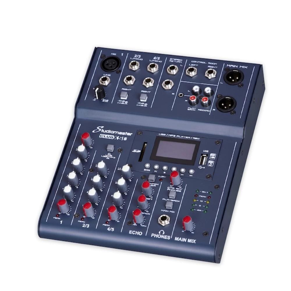 studiomaster analog mixers studiomaster club xs5 channel analog mixer