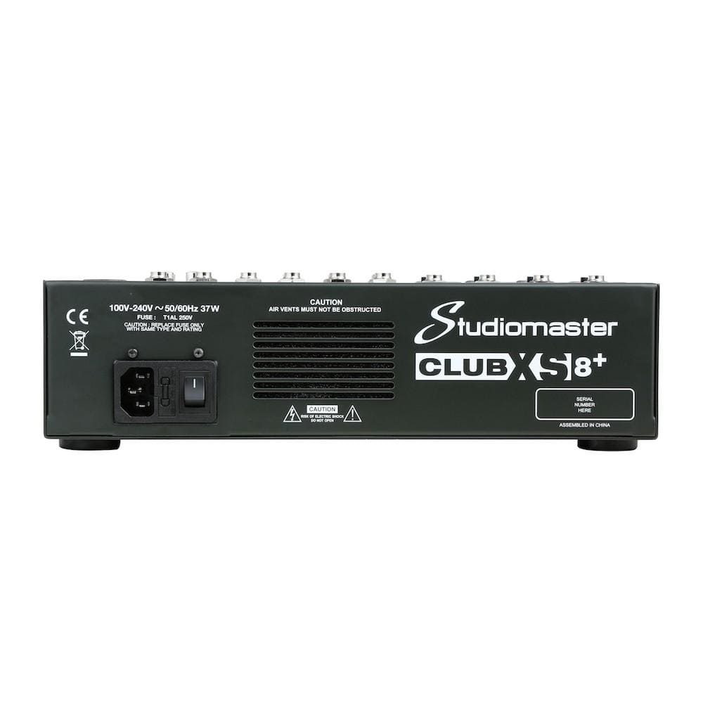 studiomaster analog mixers studiomaster club xs8 plus 8 channel analog mixer