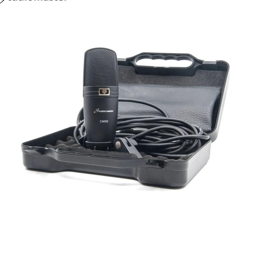studiomaster condenser microphones studiomaster cm 50 30hz - 20khz condenser microphone