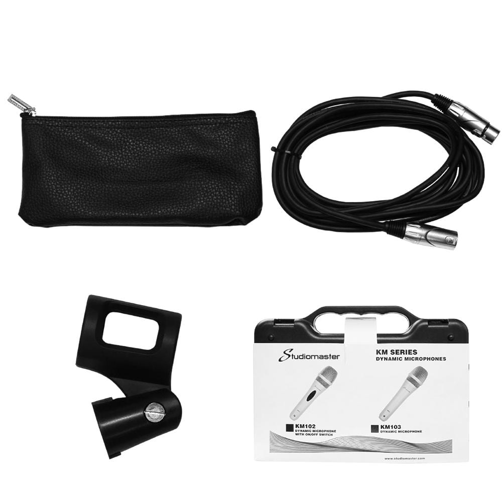 studiomaster dynamic microphones studiomaster km102 40hz - 16khz dynamic microphone
