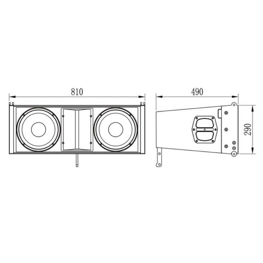 Studiomaster Line Array Studiomaster V10 Passive Hf/Mf Waterprood Line Array